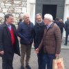 Corsini, Ferrari, Buizza e Bragaglio, al Duomo Vecchio per l' inaugurazione della 'Stabat Mater' di Mimmo Paladino. 6.5.17